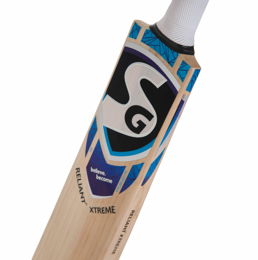 SG Reliant Xtreme Grade 5 English willow hard pressed & traditionally shaped for superb stroke Cricket Bat (Leather Ball)