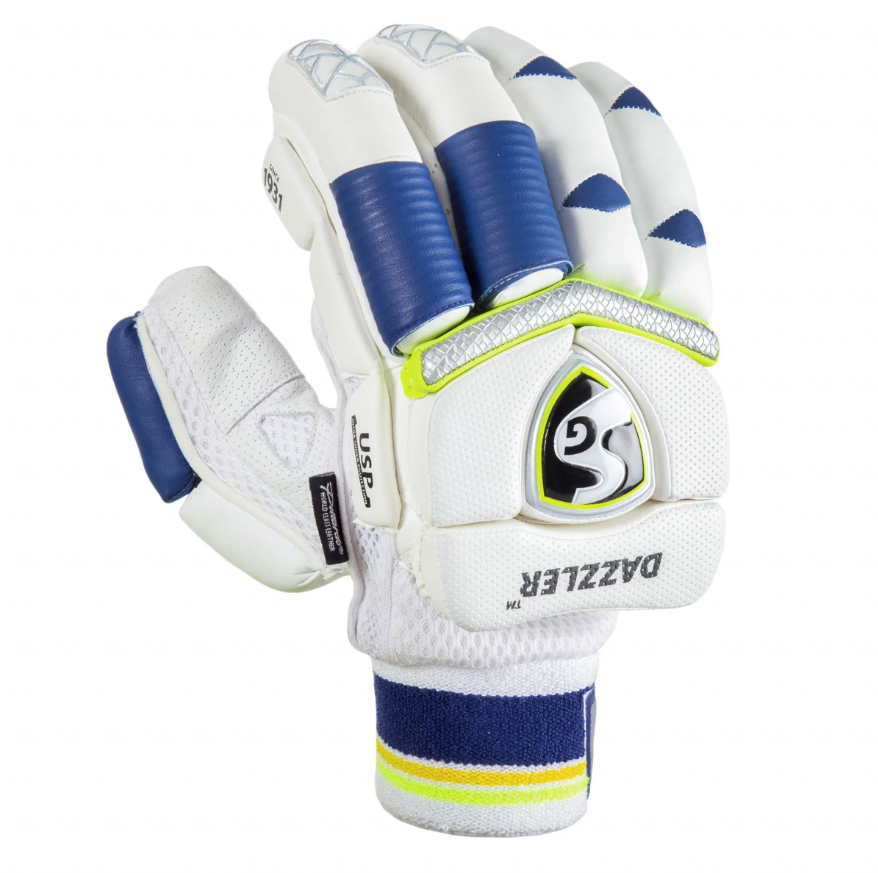 SG Dazzler Batting Gloves with Premium Quality Leather Palm